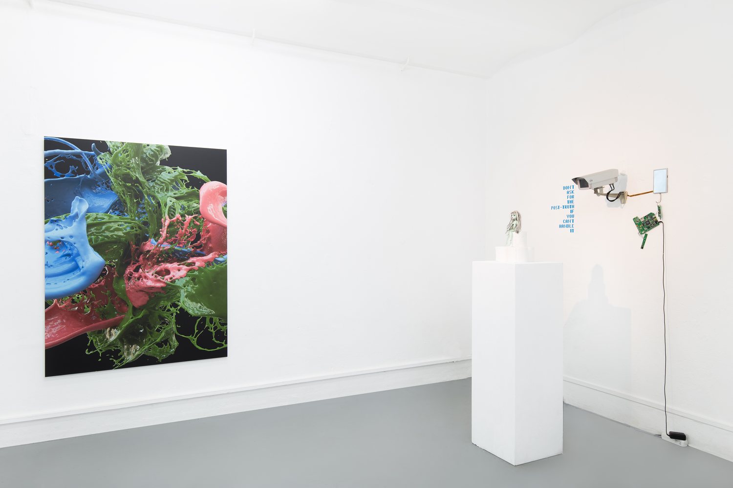 The Wrong Club — Banz & Bowinkel C-print facing Igor Štromajer's surveillance piece