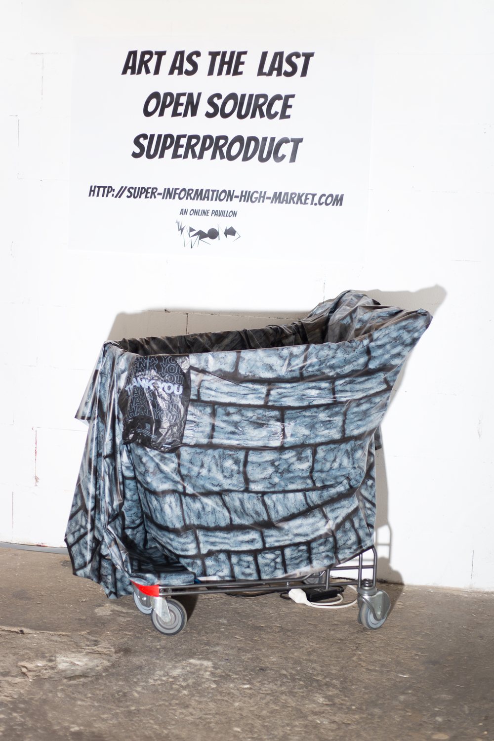 Super Information High Market — 'ART AS THE LAST OPEN SOURCE SUPERPRODUCT' poster